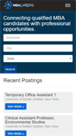 Mobile Screenshot of mbacareers.com